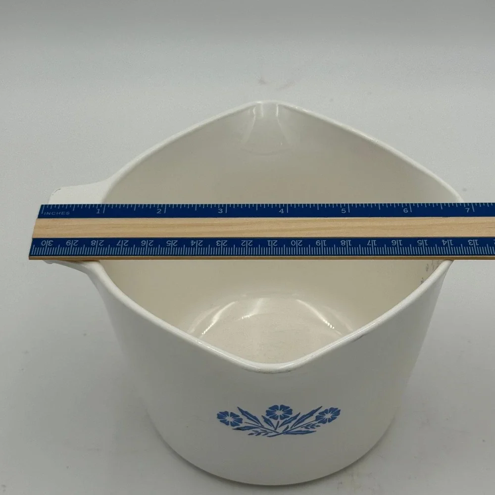 Vintage Corning Ware Blue Cornflower 1 Qt Saucemaker Measuring Cup 4 Cup 32 Oz